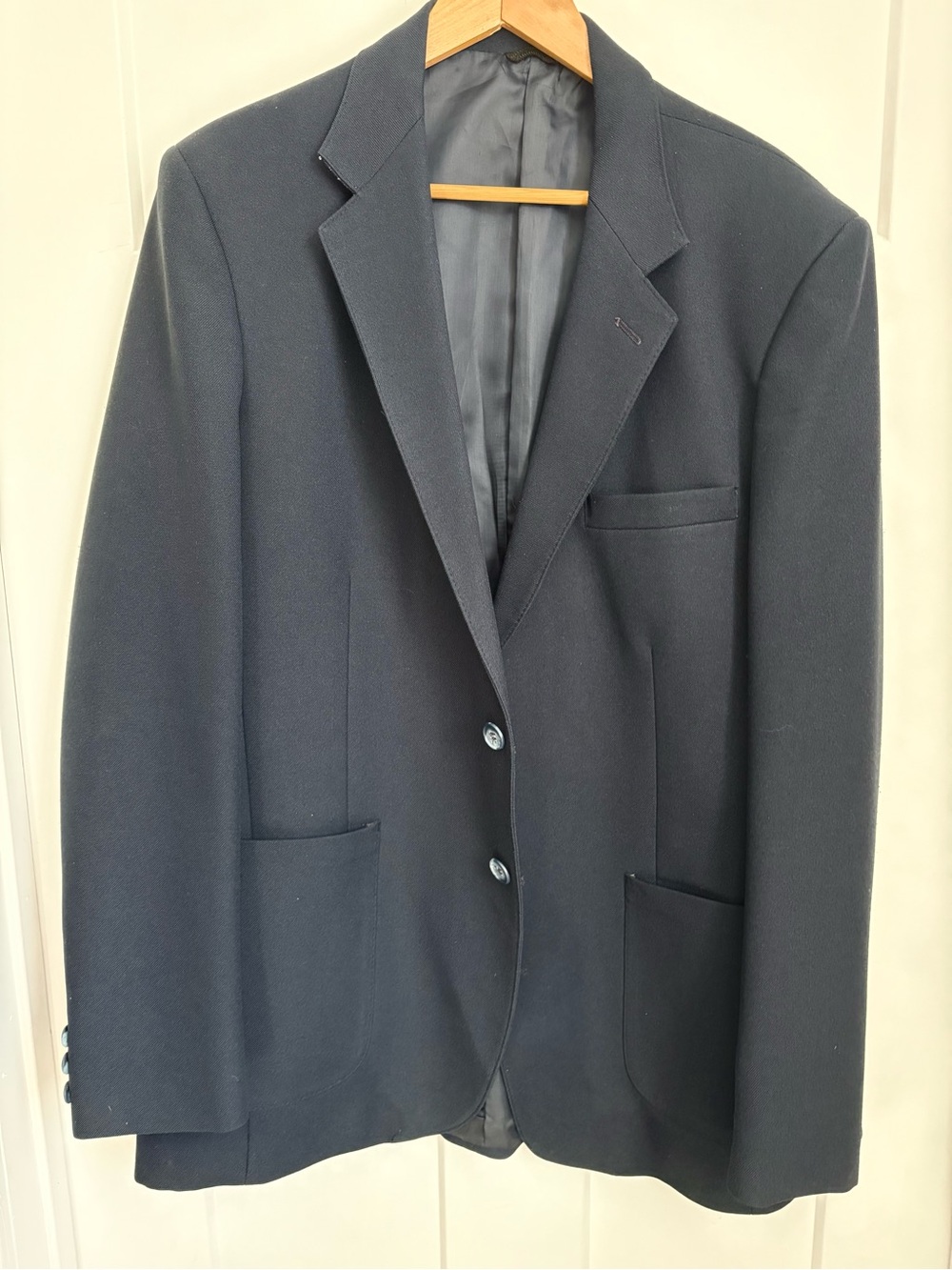 VTG Levi’s Men's Navy Blue Two-Button Blazer